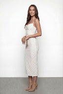Floral Lace Bodycon Maxi Dress