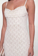 Floral Lace Bodycon Maxi Dress