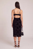 Floral Cowl Neck Midi Dress