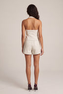 Vegan Leather High Waist Shorts