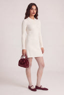 Rib Knit Polo Dress