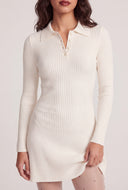 Rib Knit Polo Dress