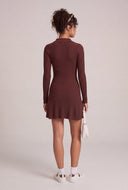 Rib Knit Polo Dress