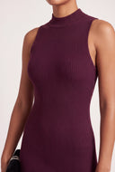 Sleeveless Midi Sweater Dress