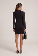 Glam Mock Neck Mini Dress