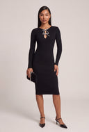 Glam Bow Midi Dress