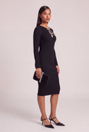 Glam Bow Midi Dress