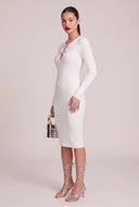 Glam Bow Midi Dress