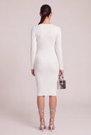 Glam Bow Midi Dress