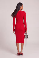 Glam Bow Midi Dress