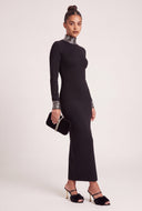 Glam Mock Neck Dress
