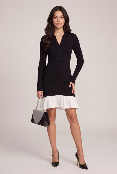 Layered Look Polo Dress