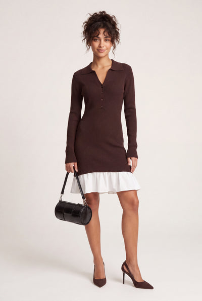 Layered Look Polo Dress