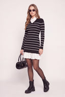 Striped Layered Look Dress