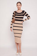 Striped Long Sleeve Dress