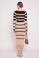 Striped Long Sleeve Dress