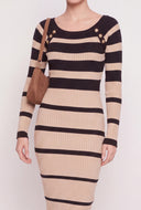 Striped Long Sleeve Dress