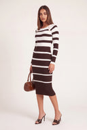 Striped Long Sleeve Dress