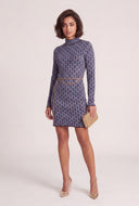 Geometric Mini Sweater Dress