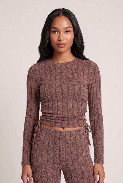 Laurel Ruched Long Sleeve Top