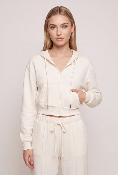 Darla Crop Zip Hoodie