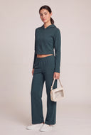 Modal Crop Zip Hoodie