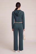 Modal Crop Zip Hoodie