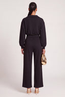 Jordyn Crop Polo Sweatshirt