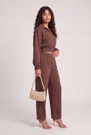 Jordyn Crop Polo Sweatshirt