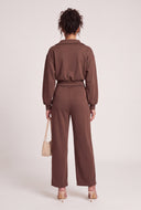Jordyn Crop Polo Sweatshirt