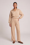 Jordyn Crop Polo Sweatshirt