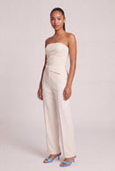 Asymmetrical Strapless Top