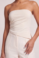Asymmetrical Strapless Top