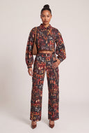 Graffiti Crop Shacket