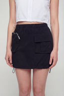 Leanna Cargo Pocket Toggle Drawstring Skirt