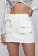 Leanna Cargo Pocket Toggle Drawstring Skirt