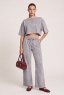 Acid Wash Drawstring Sweatpants