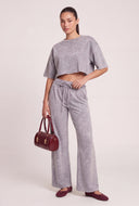 Acid Wash Drawstring Sweatpants