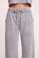Acid Wash Drawstring Sweatpants