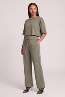 Acid Wash Drawstring Sweatpants