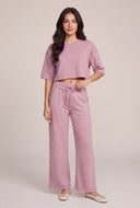 Acid Wash Drawstring Sweatpants