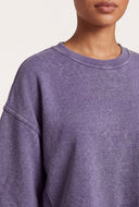Acid Wash Crop Sweatshirt