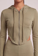 Ila Crop Zip Hoodie