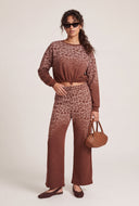 Glam Leopard Print Sweatpants
