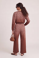 Glam Leopard Print Sweatpants