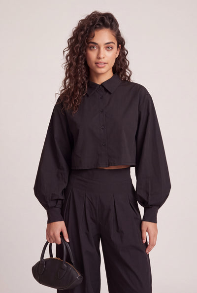 Crop Long Sleeve Shirt