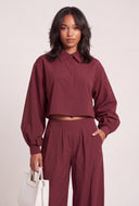 Crop Long Sleeve Shirt
