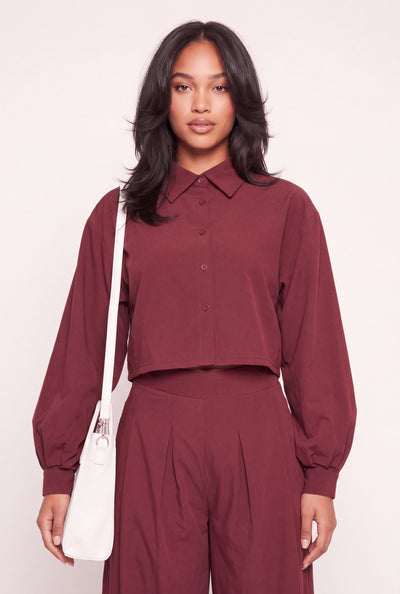 Crop Long Sleeve Shirt