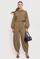 Pleated Balloon Pants