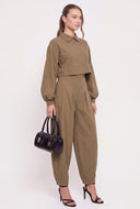 Pleated Balloon Pants